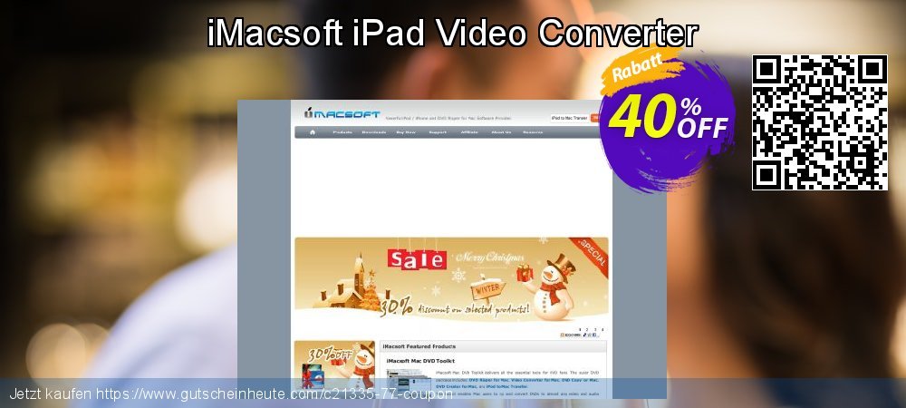 iMacsoft iPad Video Converter verblüffend Beförderung Bildschirmfoto