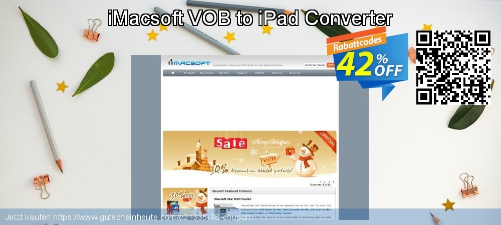 iMacsoft VOB to iPad Converter wundervoll Sale Aktionen Bildschirmfoto