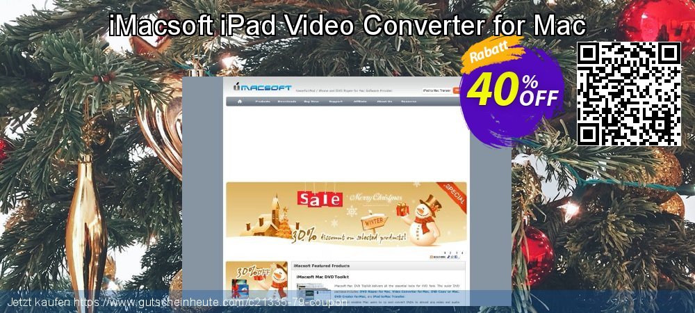 iMacsoft iPad Video Converter for Mac überraschend Rabatt Bildschirmfoto