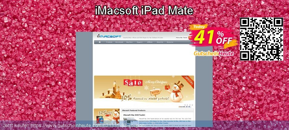 iMacsoft iPad Mate Exzellent Promotionsangebot Bildschirmfoto