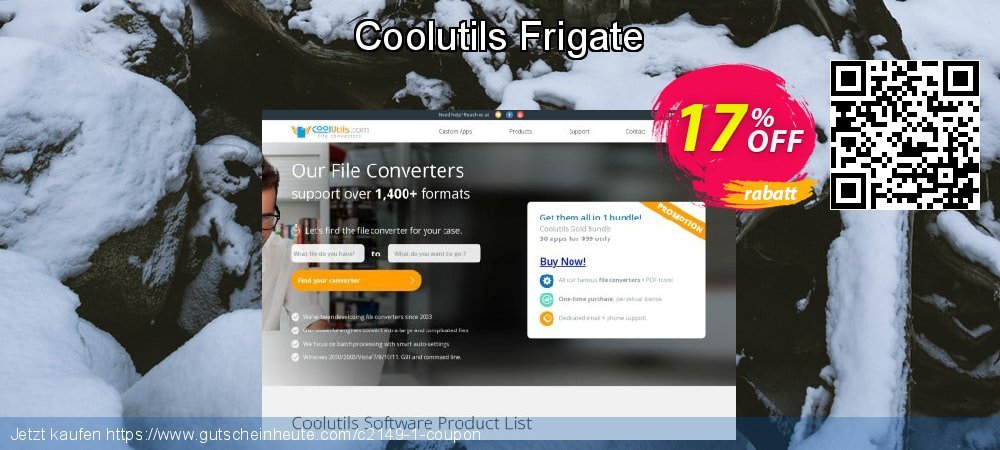 Coolutils Frigate Exzellent Verkaufsförderung Bildschirmfoto