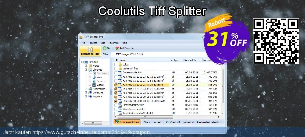 Coolutils Tiff Splitter fantastisch Außendienst-Promotions Bildschirmfoto
