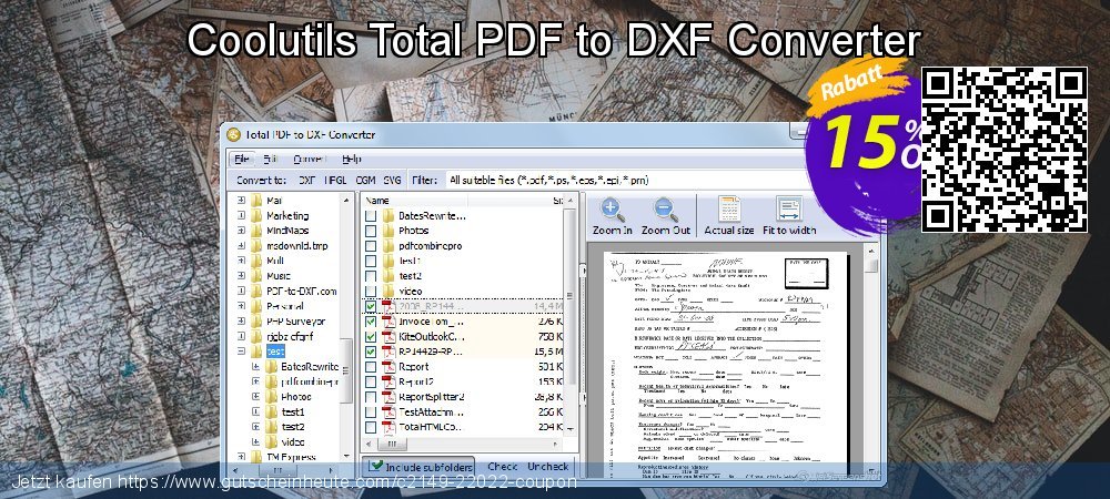 Coolutils Total PDF to DXF Converter geniale Promotionsangebot Bildschirmfoto
