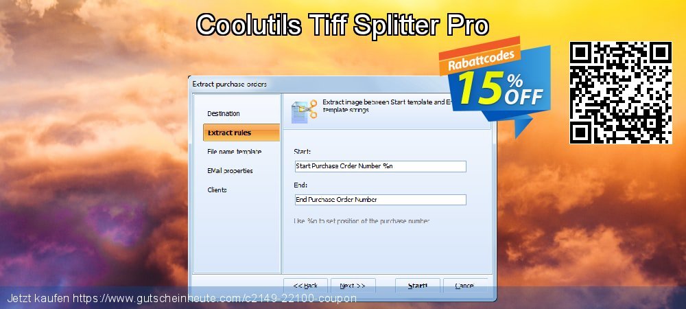 Coolutils Tiff Splitter Pro atemberaubend Förderung Bildschirmfoto