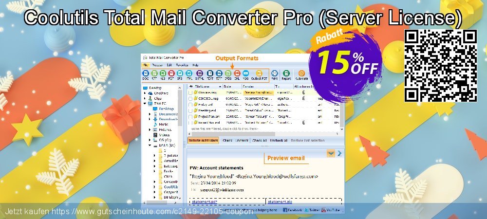 Coolutils Total Mail Converter Pro - Server License  überraschend Preisnachlässe Bildschirmfoto