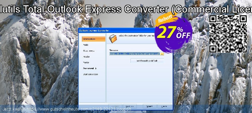 Coolutils Total Outlook Express Converter - Commercial License  uneingeschränkt Ermäßigungen Bildschirmfoto