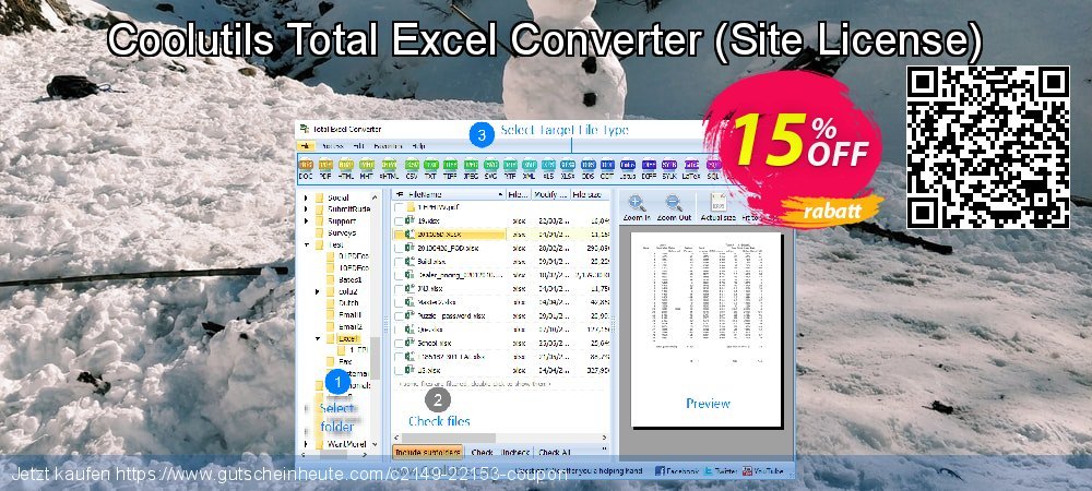 Coolutils Total Excel Converter - Site License  ausschließlich Sale Aktionen Bildschirmfoto