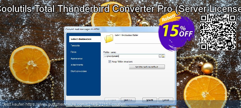 Coolutils Total Thunderbird Converter Pro - Server License  erstaunlich Angebote Bildschirmfoto