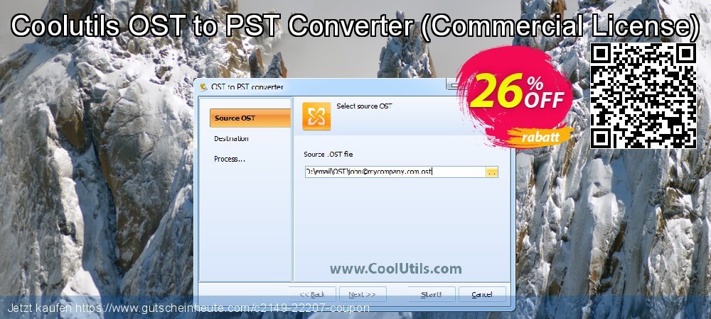 Coolutils OST to PST Converter - Commercial License  umwerfenden Preisnachlässe Bildschirmfoto