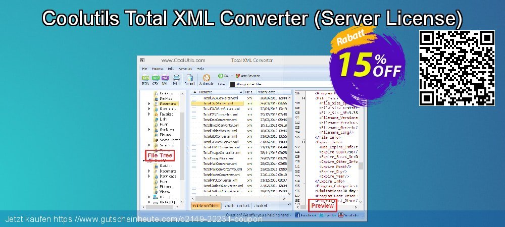 Coolutils Total XML Converter - Server License  verwunderlich Verkaufsförderung Bildschirmfoto
