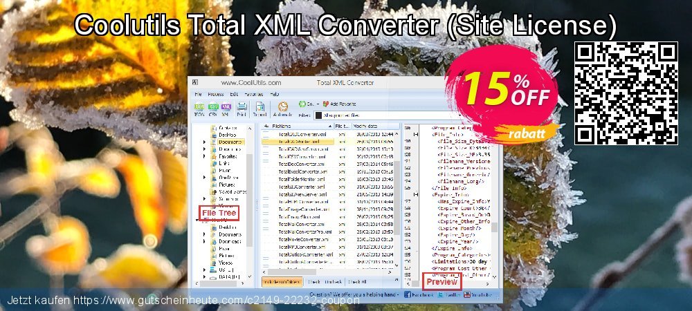 Coolutils Total XML Converter - Site License  toll Ausverkauf Bildschirmfoto