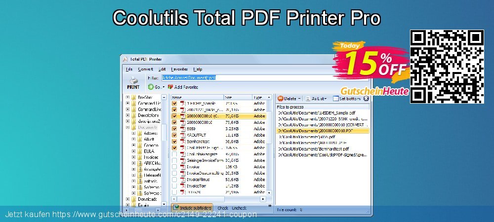 Coolutils Total PDF Printer Pro genial Preisnachlässe Bildschirmfoto