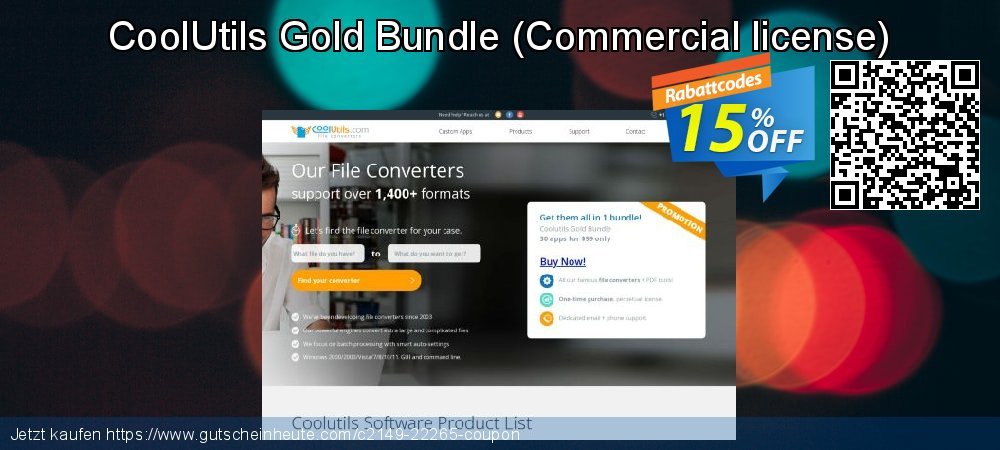 CoolUtils Gold Bundle - Commercial license  beeindruckend Verkaufsförderung Bildschirmfoto