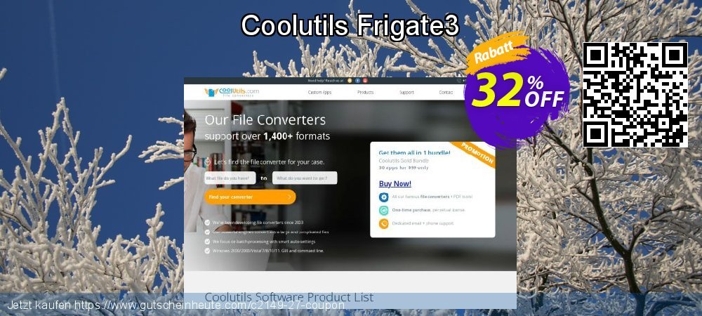Coolutils Frigate3 überraschend Preisnachlässe Bildschirmfoto