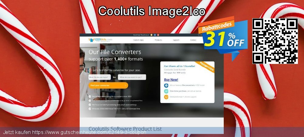 Coolutils Image2Ico faszinierende Außendienst-Promotions Bildschirmfoto