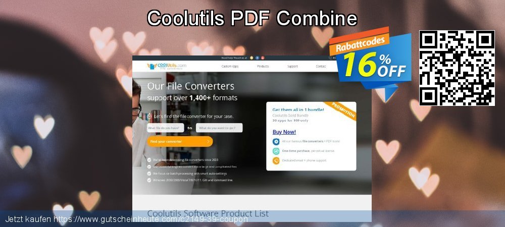 Coolutils PDF Combine genial Förderung Bildschirmfoto