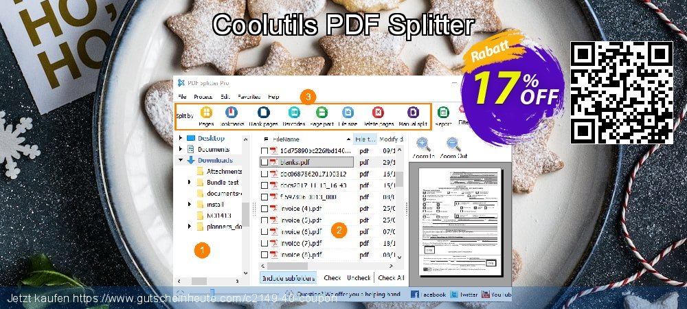 Coolutils PDF Splitter spitze Beförderung Bildschirmfoto