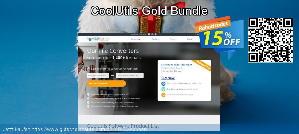 CoolUtils Gold Bundle verblüffend Förderung Bildschirmfoto