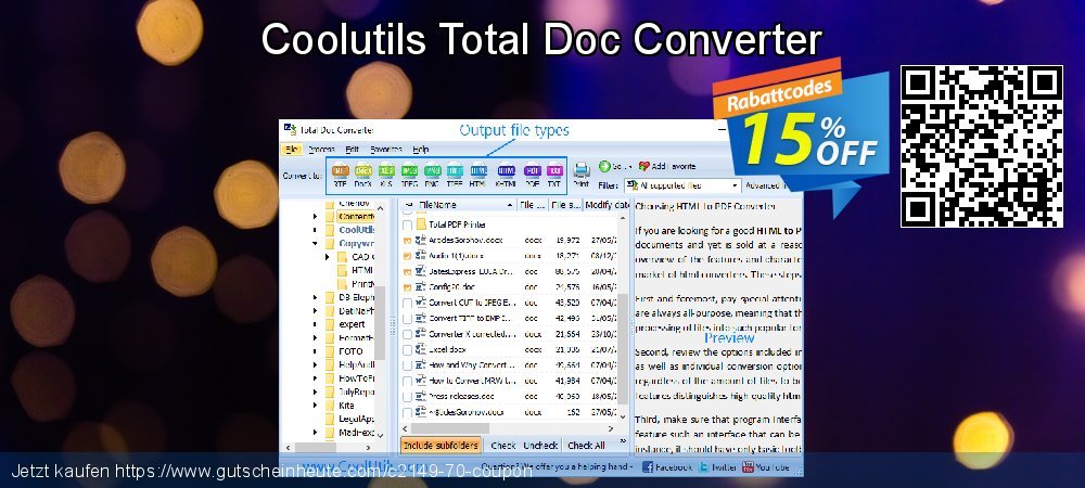 Coolutils Total Doc Converter genial Außendienst-Promotions Bildschirmfoto