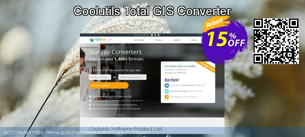 Coolutils Total GIS Converter spitze Preisreduzierung Bildschirmfoto