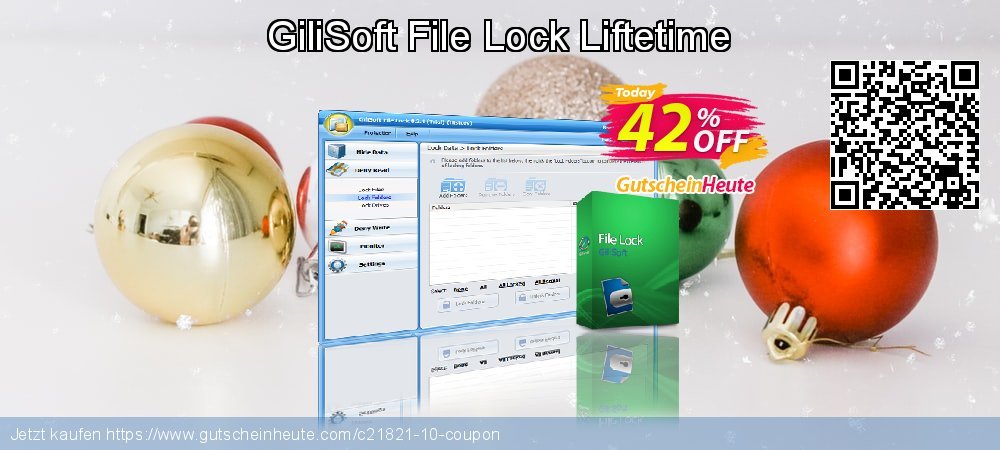 GiliSoft File Lock Liftetime uneingeschränkt Preisnachlass Bildschirmfoto