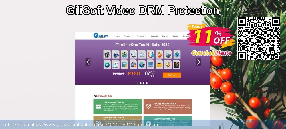 GiliSoft Video DRM Protection wundervoll Diskont Bildschirmfoto