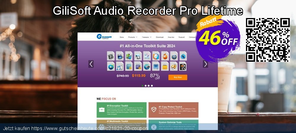 GiliSoft Audio Recorder Pro Lifetime atemberaubend Diskont Bildschirmfoto