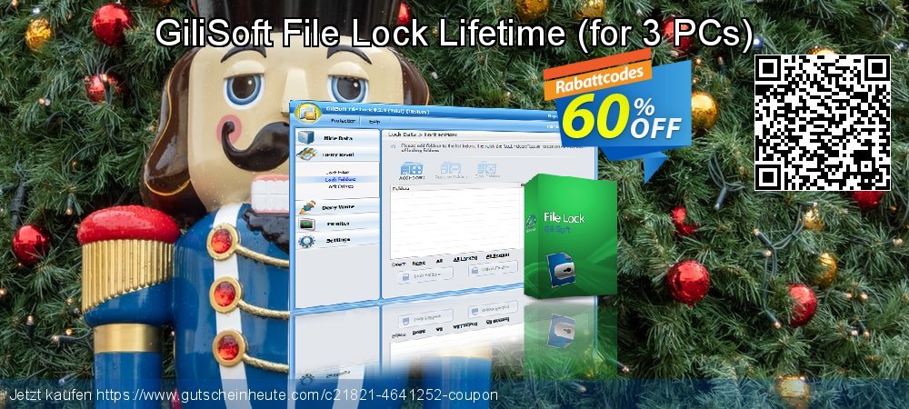 GiliSoft File Lock Lifetime - for 3 PCs  fantastisch Preisnachlässe Bildschirmfoto