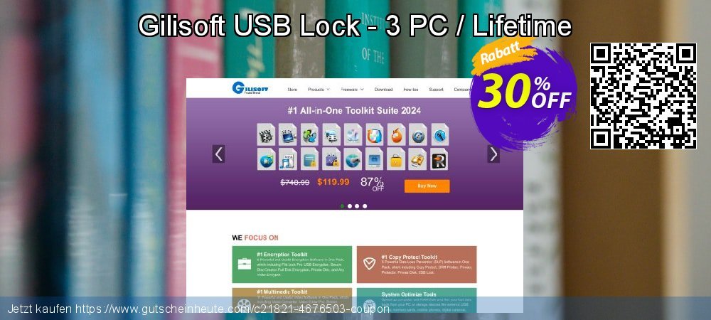 Gilisoft USB Lock - 3 PC / Lifetime atemberaubend Außendienst-Promotions Bildschirmfoto