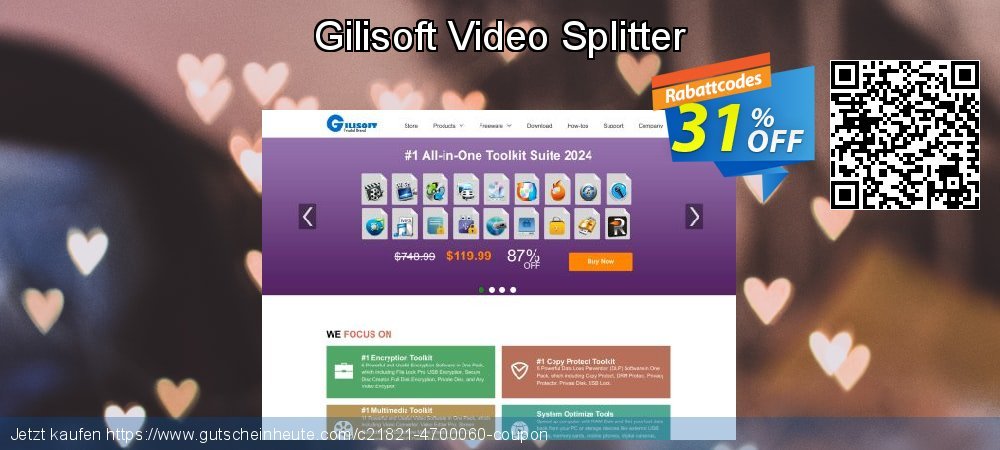 Gilisoft Video Splitter fantastisch Diskont Bildschirmfoto