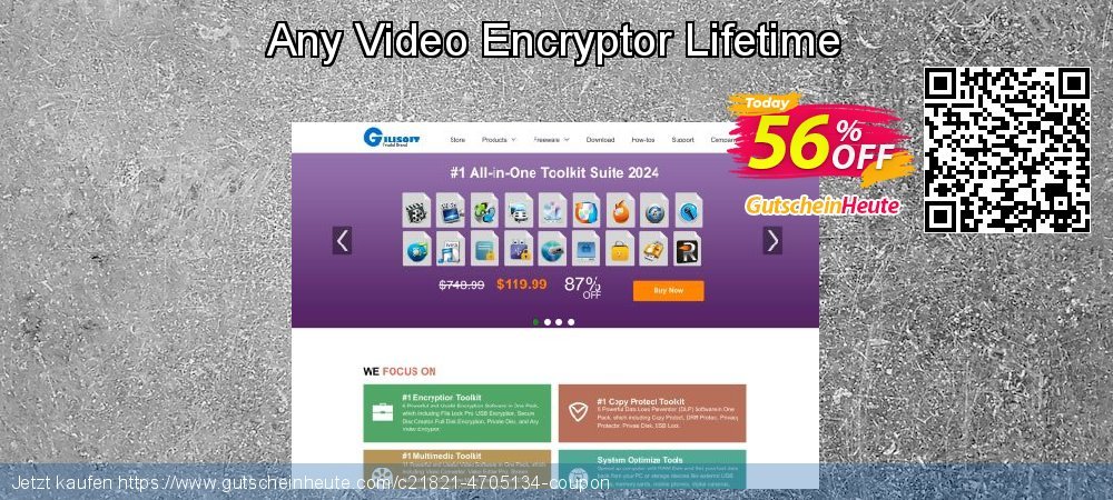 Any Video Encryptor Lifetime klasse Beförderung Bildschirmfoto