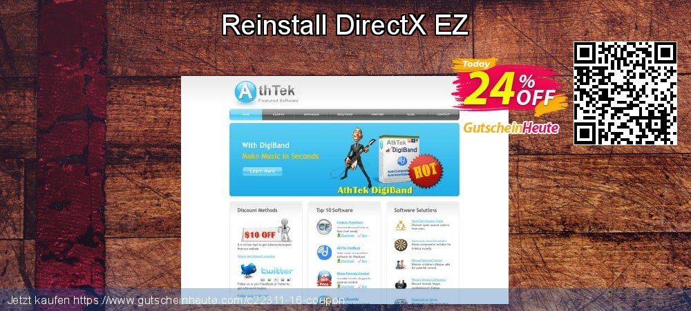 Reinstall DirectX EZ aufregende Disagio Bildschirmfoto