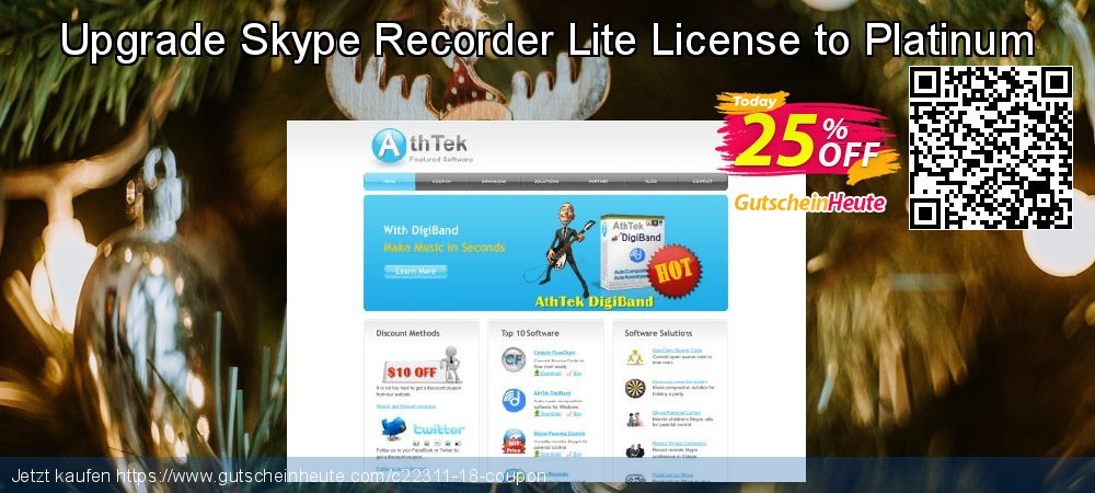 Upgrade Skype Recorder Lite License to Platinum genial Verkaufsförderung Bildschirmfoto