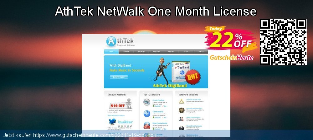 AthTek NetWalk One Month License klasse Außendienst-Promotions Bildschirmfoto