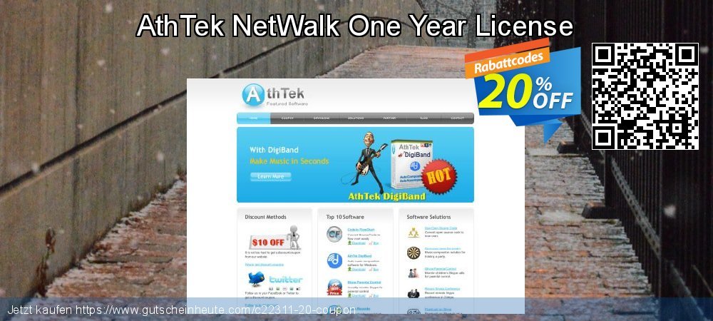 AthTek NetWalk One Year License exklusiv Preisreduzierung Bildschirmfoto