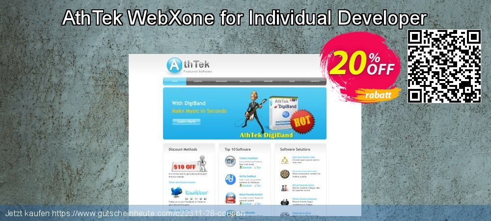 AthTek WebXone for Individual Developer fantastisch Angebote Bildschirmfoto
