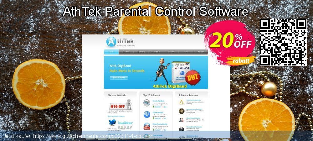 AthTek Parental Control Software toll Preisreduzierung Bildschirmfoto