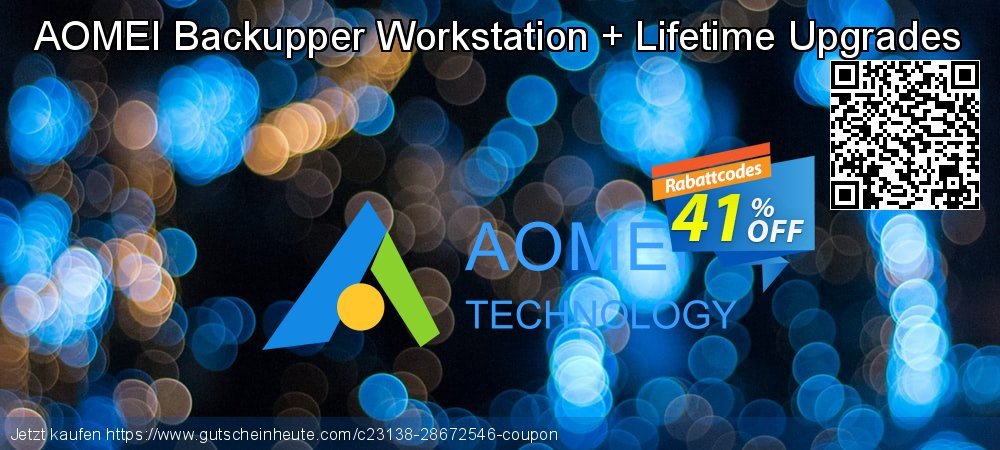 AOMEI Backupper Workstation + Lifetime Upgrades toll Ausverkauf Bildschirmfoto