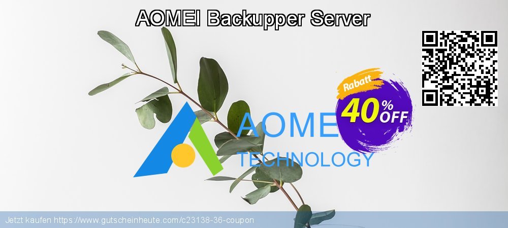 AOMEI Backupper Server fantastisch Diskont Bildschirmfoto