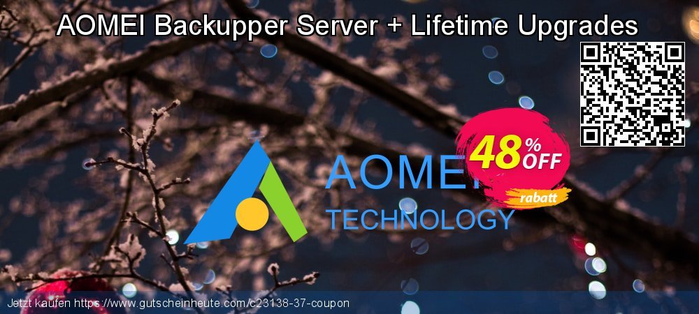 AOMEI Backupper Server + Lifetime Upgrades großartig Ermäßigung Bildschirmfoto