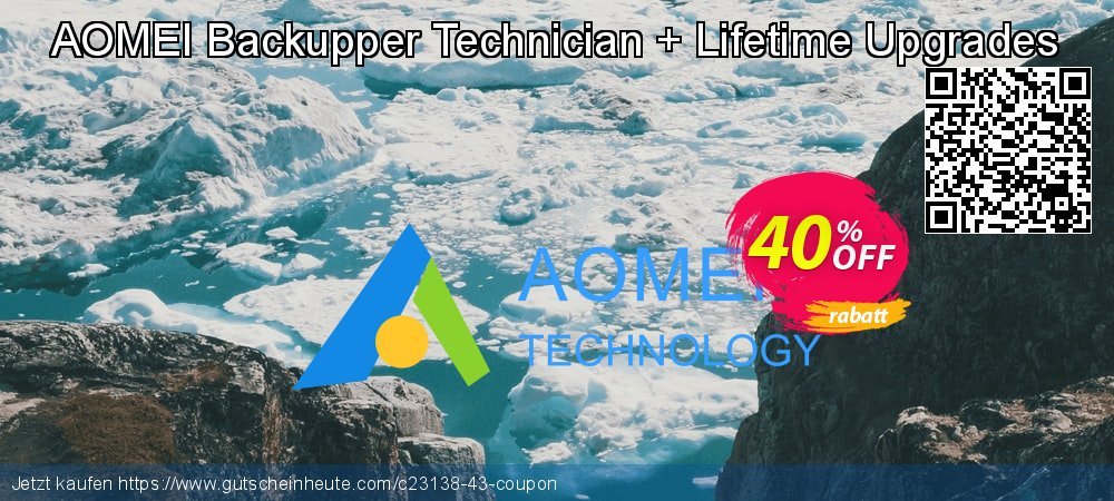 AOMEI Backupper Technician + Lifetime Upgrades wundervoll Preisnachlass Bildschirmfoto