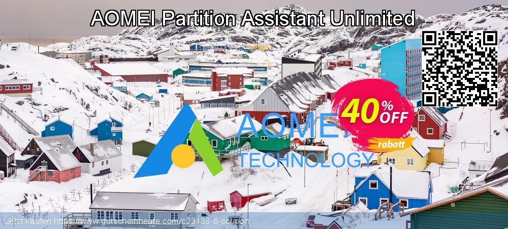 AOMEI Partition Assistant Unlimited verblüffend Nachlass Bildschirmfoto