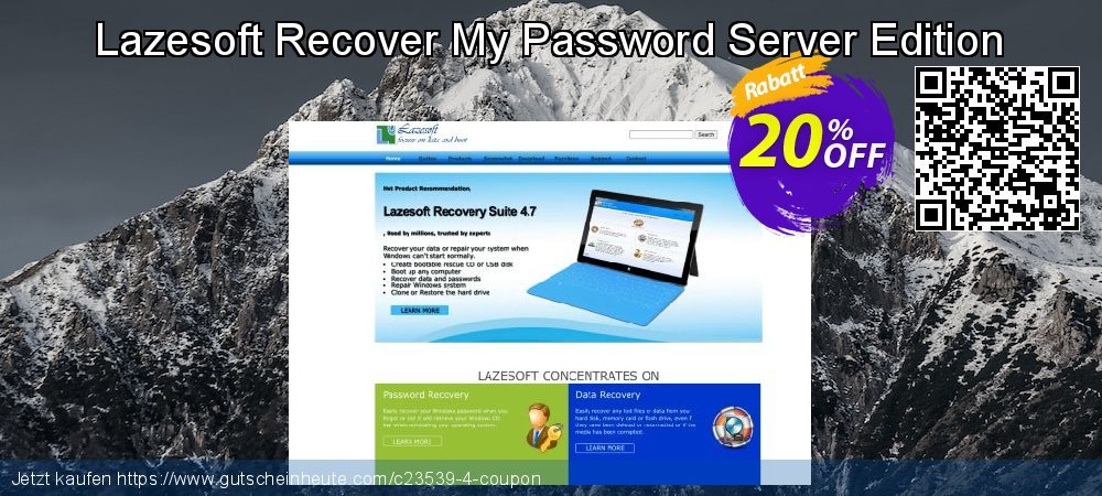 Lazesoft Recover My Password Server Edition faszinierende Rabatt Bildschirmfoto