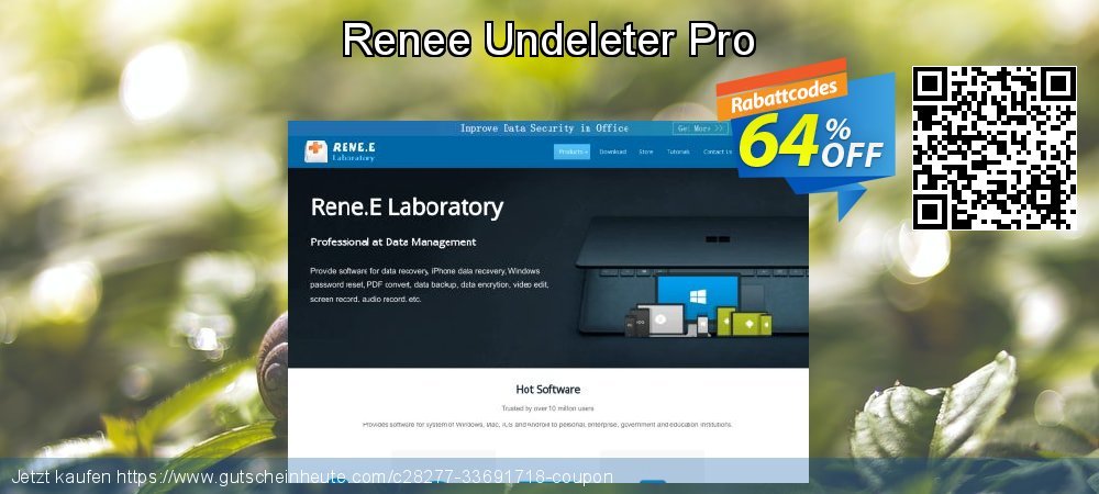 Renee Undeleter Pro unglaublich Preisreduzierung Bildschirmfoto
