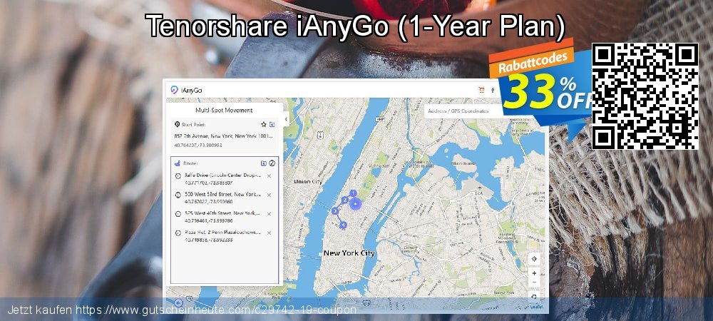 Tenorshare iAnyGo - 1-Year Plan  spitze Ermäßigung Bildschirmfoto