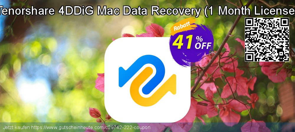 Tenorshare 4DDiG Mac Data Recovery - 1 Month License  genial Förderung Bildschirmfoto