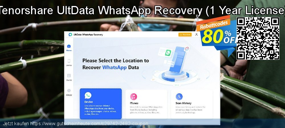 Tenorshare UltData WhatsApp Recovery - 1 Year License  exklusiv Disagio Bildschirmfoto