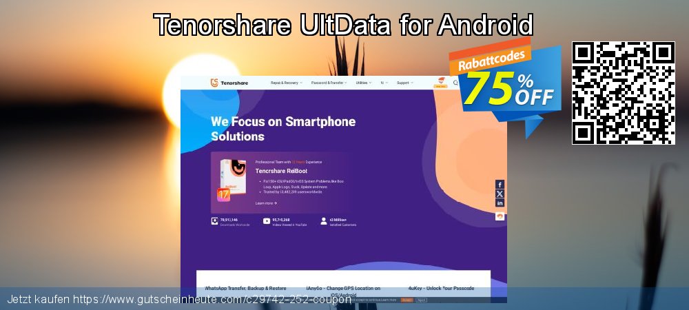 Tenorshare UltData for Android aufregende Ausverkauf Bildschirmfoto