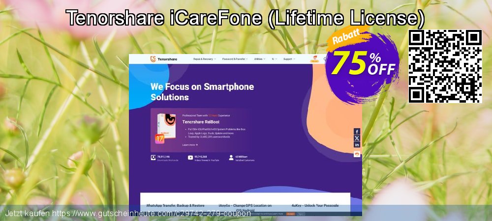 Tenorshare iCareFone - Lifetime License  faszinierende Preisnachlässe Bildschirmfoto
