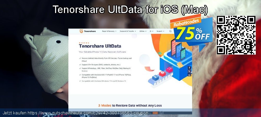 Tenorshare UltData for iOS - Mac  formidable Preisnachlässe Bildschirmfoto
